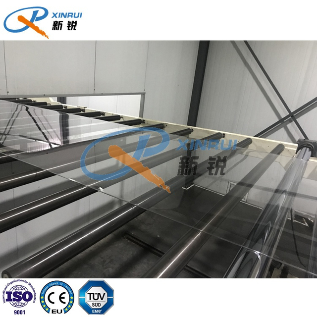 Machine de fabrication de feuille en plastique en polycarbonate PC 1220 mm