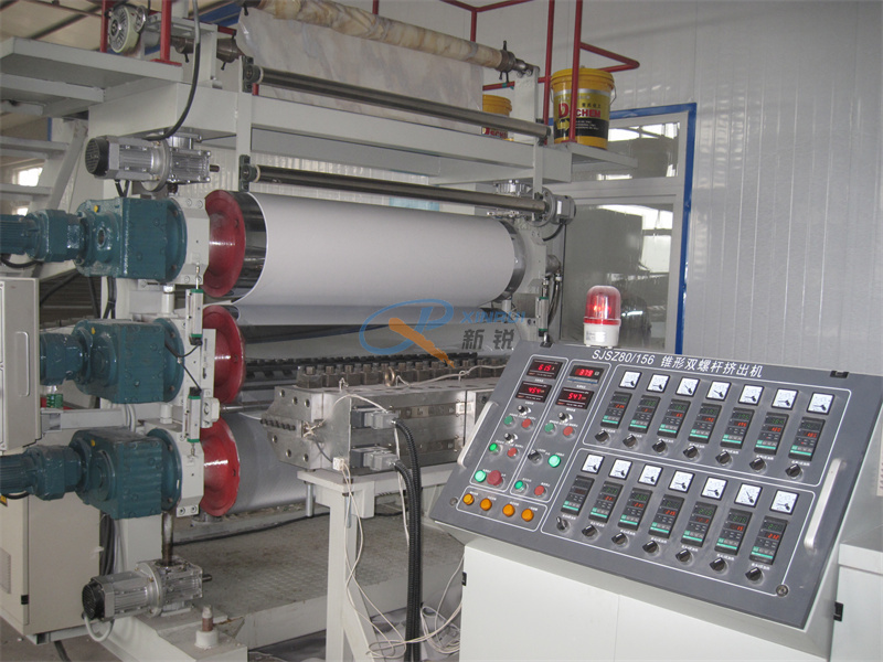 &Eacute;quipement de ligne de production de feuilles de marbre PVC